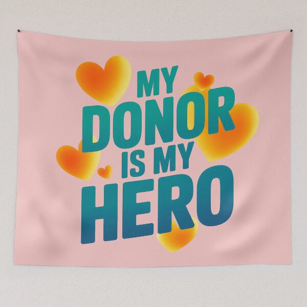 Item preview, My donor is my hero - great gift for organ donors and supporters designed and sold by Colorfulman.