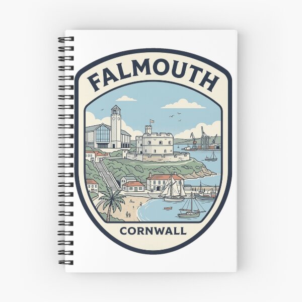 Item preview, Falmouth Cornwall England Vintage Nautical Harbor Badge designed and sold by k3rstman1.