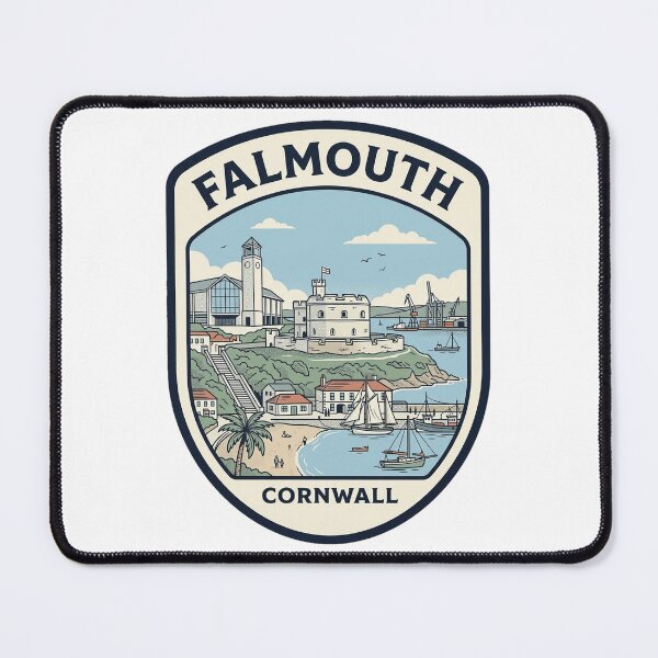 Item preview, Falmouth Cornwall England Vintage Nautical Harbor Badge designed and sold by k3rstman1.