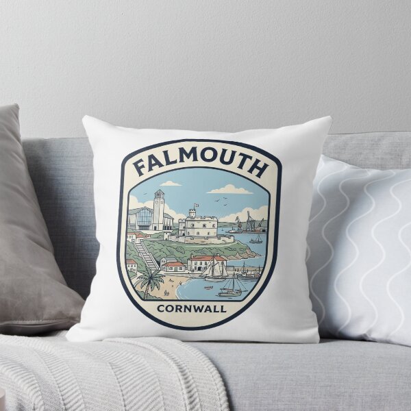 Item preview, Falmouth Cornwall England Vintage Nautical Harbor Badge designed and sold by k3rstman1.