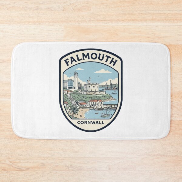 Item preview, Falmouth Cornwall England Vintage Nautical Harbor Badge designed and sold by k3rstman1.