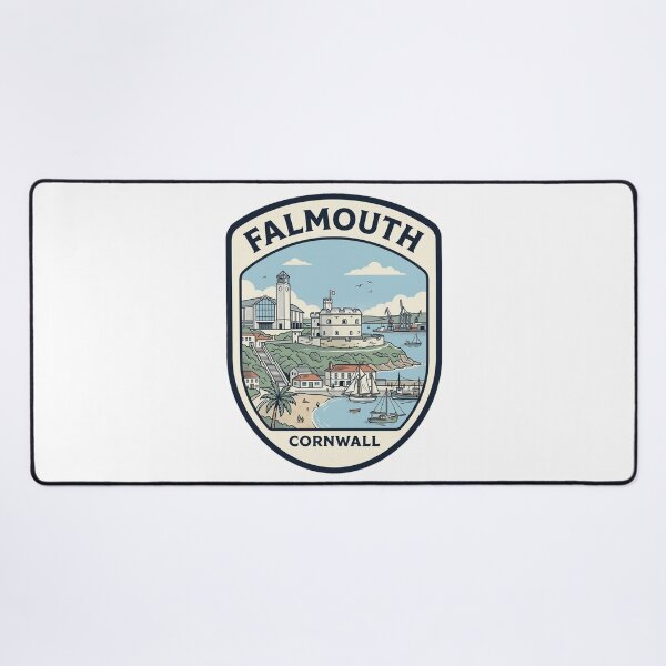 Item preview, Falmouth Cornwall England Vintage Nautical Harbor Badge designed and sold by k3rstman1.