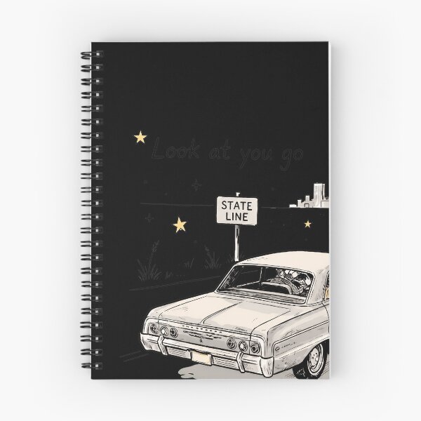 Item preview, Vintage Road Trip Crossing State Lines Illustration designed and sold by ThomasWil51506.