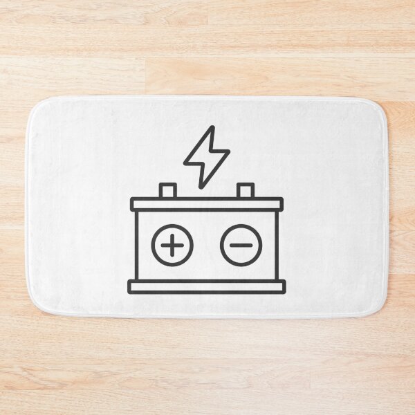 Item preview, Car Battery Electrical Power Line Icon designed and sold by VectorForge Studio.