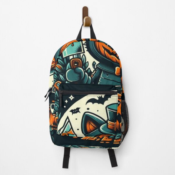 Item preview, Halloween Cat Pumpkin Teapot Spooky Retro Illustration designed and sold by BriSher.