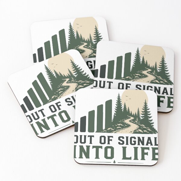 Item preview, Out Of Signal Into Life MTB Design | Outdoor Adventure Mountain Bike Shirt designed and sold by SingleTrackes.
