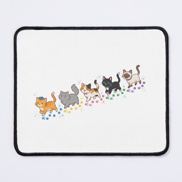 Item preview, Dot Day Cats Rainbow Parade Cute Kittens Watercolor Art designed and sold by Ghostlycats2026.