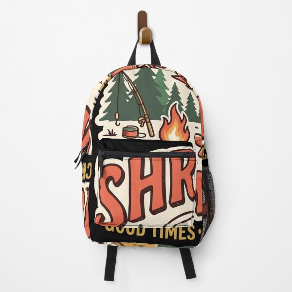 Item preview, Vintage Shrimps Camping Retro Outdoors and Campfire Adventure designed and sold by pawsome purrfect.