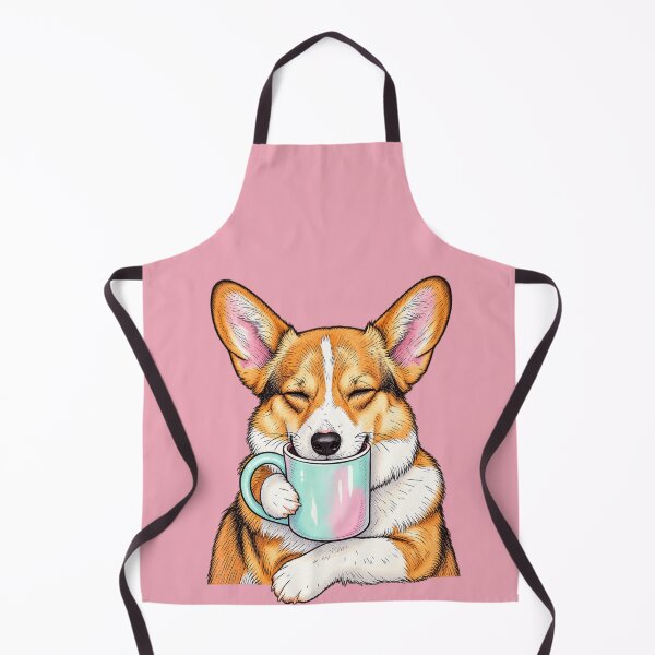 Item preview, Sleepy Corgi Drinking Coffee designed and sold by Hari Arts.