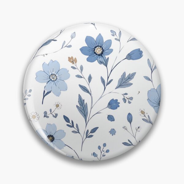 Item preview, Blue Garden Vintage Floral Pattern designed and sold by Creativveworrld03.