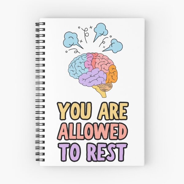 Item preview, You Are Allowed To Rest Colorful Brain Mental Health Self Care designed and sold by BellabdO.