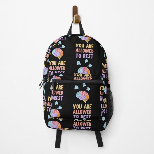 Item preview, You Are Allowed To Rest Colorful Brain Mental Health Self Care designed and sold by BellabdO.
