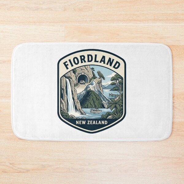Item preview, Fiordland National Park New Zealand Retro Souvenir designed and sold by k3rstman1.