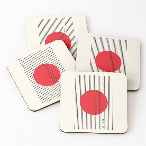 Item preview, Red Bauhaus Inspired Minimalist Poster designed and sold by hllls.design.