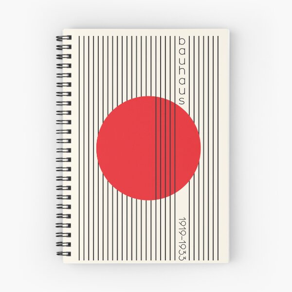 Item preview, Red Bauhaus Inspired Minimalist Poster designed and sold by hllls.design.