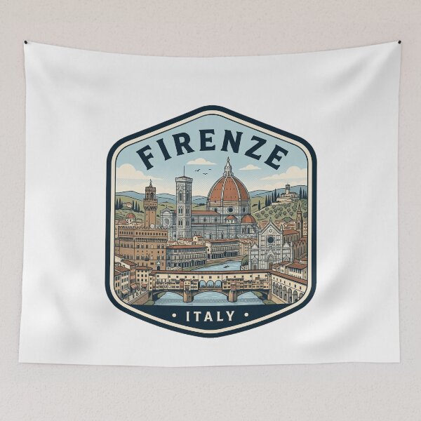 Item preview, Firenze Italy Vintage Travel Badge Skyline designed and sold by k3rstman1.