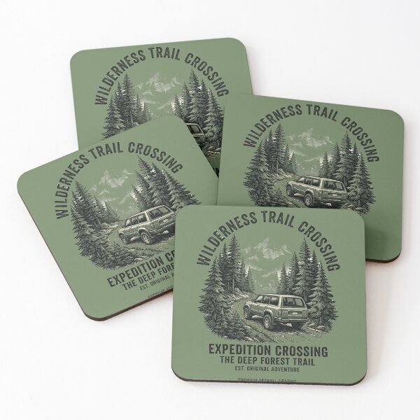 Item preview, Wilderness Trail Crossing Vintage Forest Expedition Design designed and sold by @SHINTOSARTSTORE.