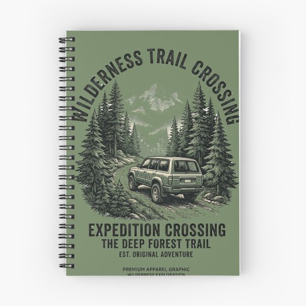 Item preview, Wilderness Trail Crossing Vintage Forest Expedition Design designed and sold by @SHINTOSARTSTORE.