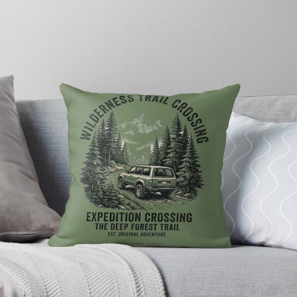 Item preview, Wilderness Trail Crossing Vintage Forest Expedition Design designed and sold by @SHINTOSARTSTORE.