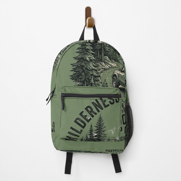 Item preview, Wilderness Trail Crossing Vintage Forest Expedition Design designed and sold by @SHINTOSARTSTORE.
