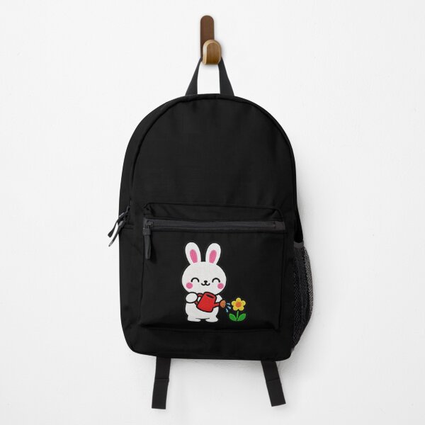 Item preview, Cute Bunny Watering Flower Kawaii Embroidery Patch designed and sold by ColorSplash123.