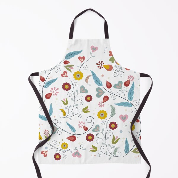 Item preview, Delicate Folk Flowers, Hearts, Leaves, Feathers designed and sold by CattDesigns.
