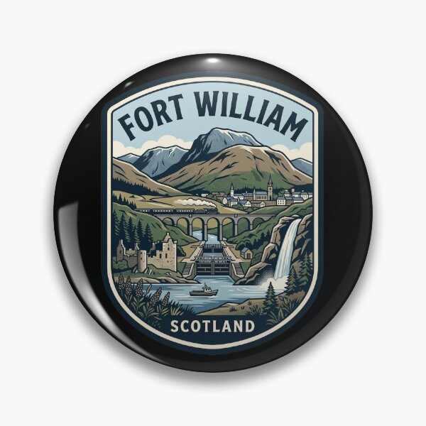 Item preview, Fort William Scotland Vintage Travel Badge designed and sold by k3rstman1.