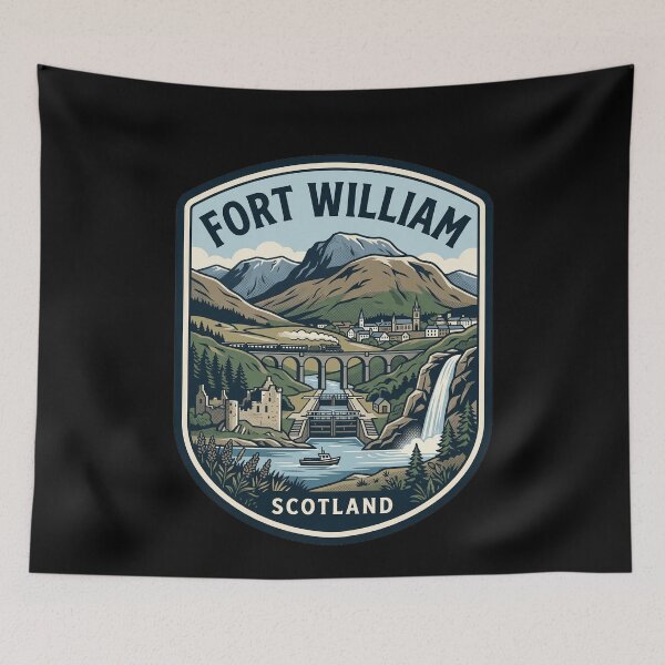 Item preview, Fort William Scotland Vintage Travel Badge designed and sold by k3rstman1.