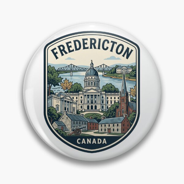 Artikelvorschau, Vintage-Reiseabzeichen aus Fredericton, Kanada entworfen und verkauft von k3rstman1.