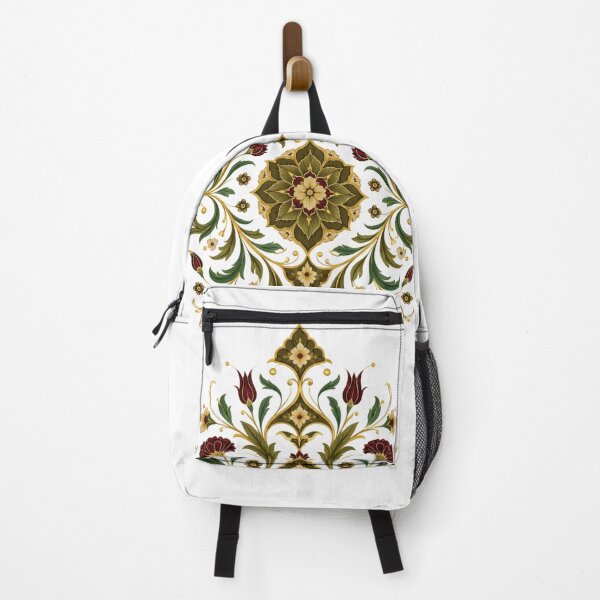 Item preview, Ornate Floral Arabesque – Vintage Gold & Green Decorative Pattern designed and sold by Psycho-Crazy.