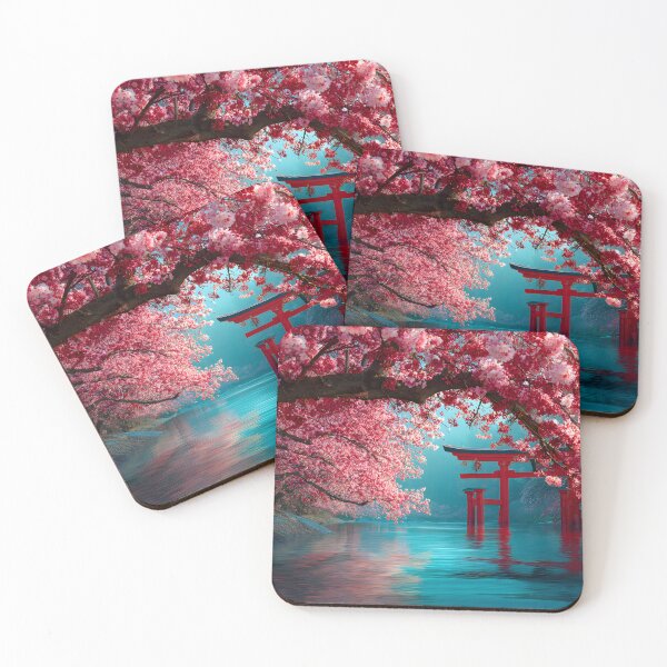 Item preview, Spectacular Cherry Blossom Torii at Twilight designed and sold by Artessie.