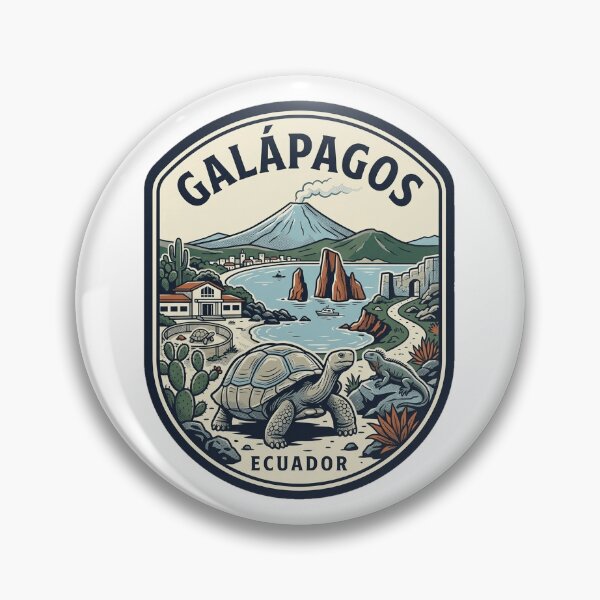 Item preview, Galapagos Islands Ecuador Vintage Travel Badge designed and sold by k3rstman1.