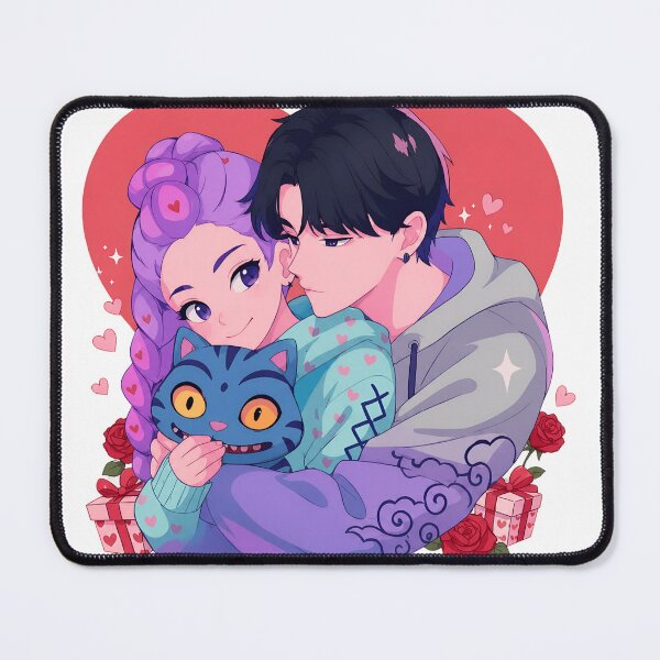 Item preview, Cute Anime Couple Love With Cat Valentine Style designed and sold by JamesBeck53255.