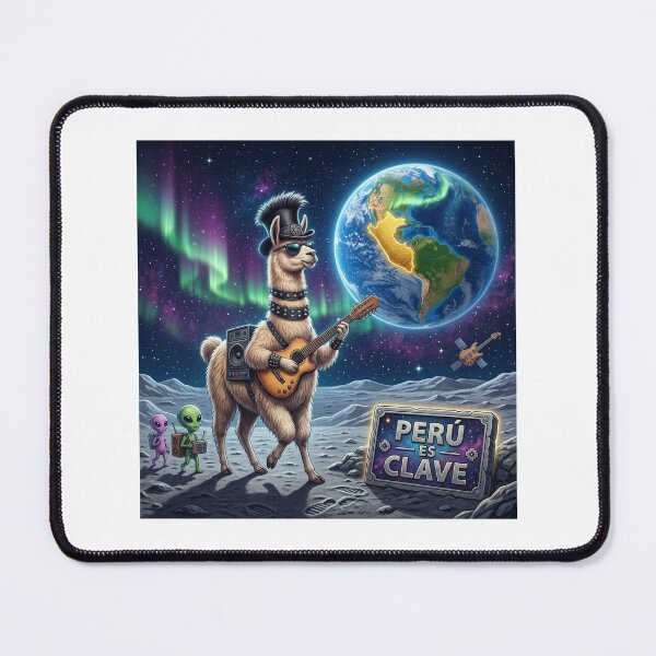 Item preview, PERU IS KEY - Rocker Llama on the Moon designed and sold by chiflesazo.