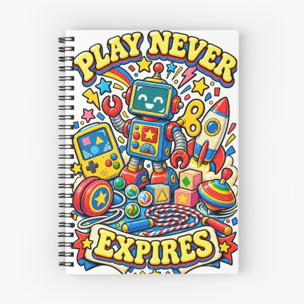 Item preview, Play Never Expires Retro Toys designed and sold by PixelPaw Prints.