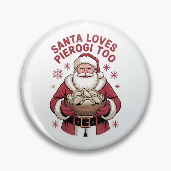 Item preview, SANTA LOVES PIEROGI TOO designed and sold by jkrphoto.