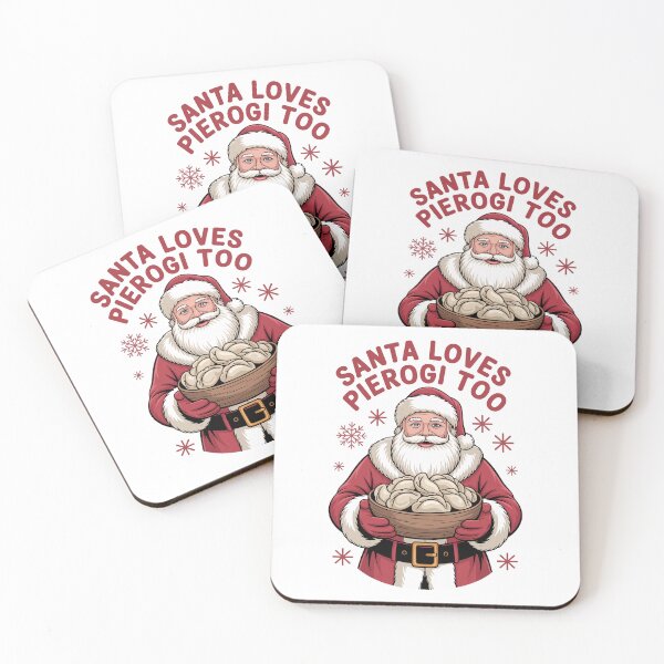 Item preview, SANTA LOVES PIEROGI TOO designed and sold by jkrphoto.