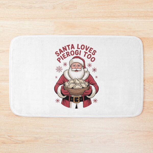 Item preview, SANTA LOVES PIEROGI TOO designed and sold by jkrphoto.
