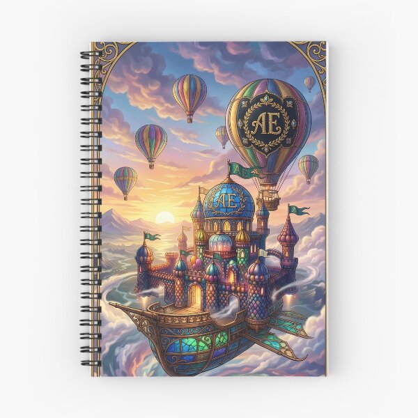 Item preview, The AE Flight of the Stellar Caravel – Fantasy Flying Castle & Hot Air Balloons designed and sold by BalloonArtAe.
