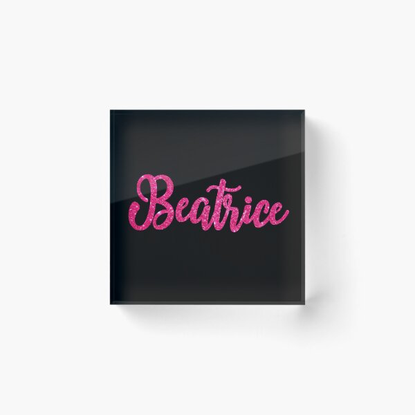 Item preview, Beatrice Hot Pink Sparkly Personalised Name Design designed and sold by CamilasPrints.