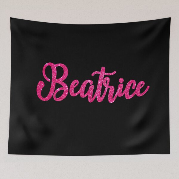 Item preview, Beatrice Hot Pink Sparkly Personalised Name Design designed and sold by CamilasPrints.