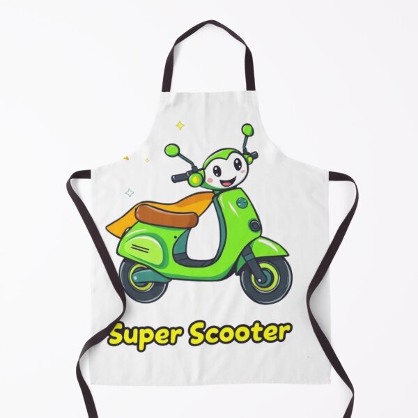 Item preview, Lime Scooter Fun Cute Cartoon – Kawaii Green Scooter Design designed and sold by MystiColo.