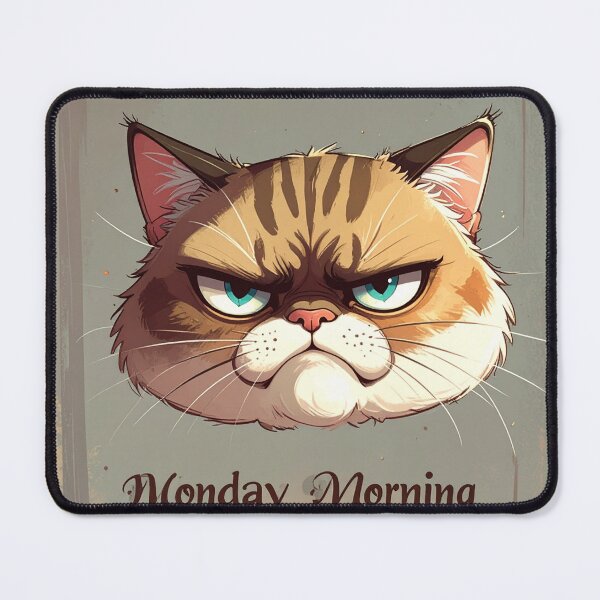 Item preview, Tabby Grumpy Cat: Monday’s Public Enemy #1 designed and sold by YAM716.