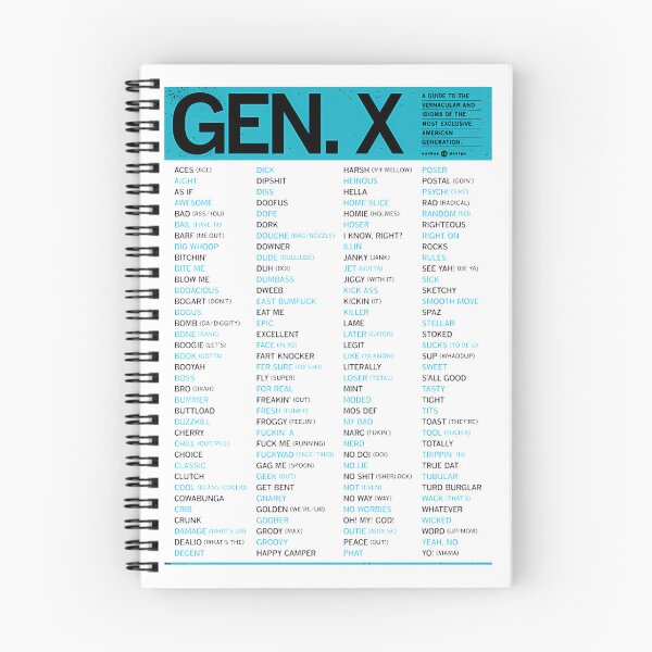 Item preview, Gen X Slang Guide Blue Green | Perfect Gift For You And Friends designed and sold by tsunerooh.