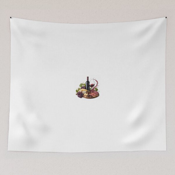 Item preview, Red Wine, Cheese & Grapes Food Lover Design designed and sold by madihaali0064.