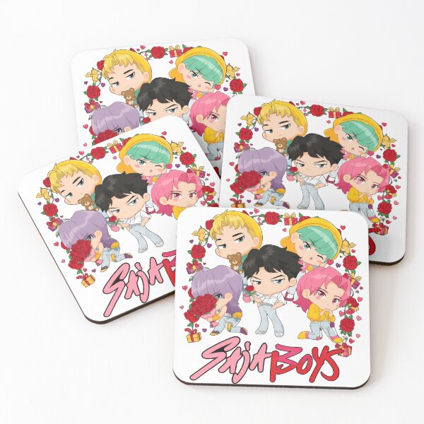Item preview, Cute Anime Boy Group Love Chibi Artwork Design designed and sold by JamesBeck53255.