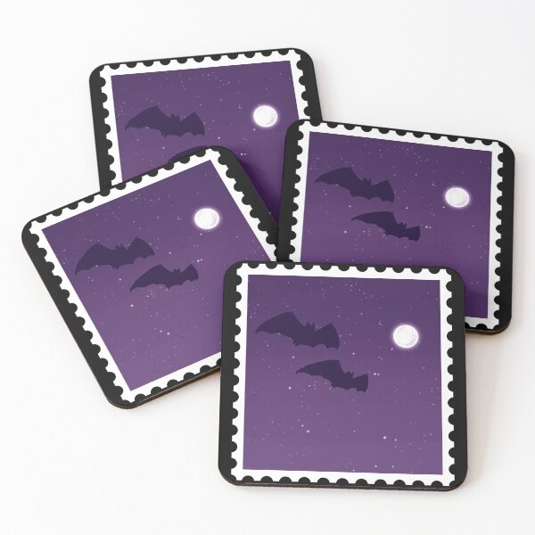 Item preview, Bat stamp designed and sold by Crumb and Crow.
