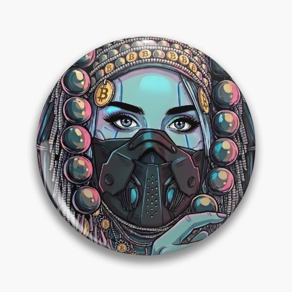 Item preview, Neo Tribal Cyberpunk Mask Graphic Art designed and sold by Clownimages.
