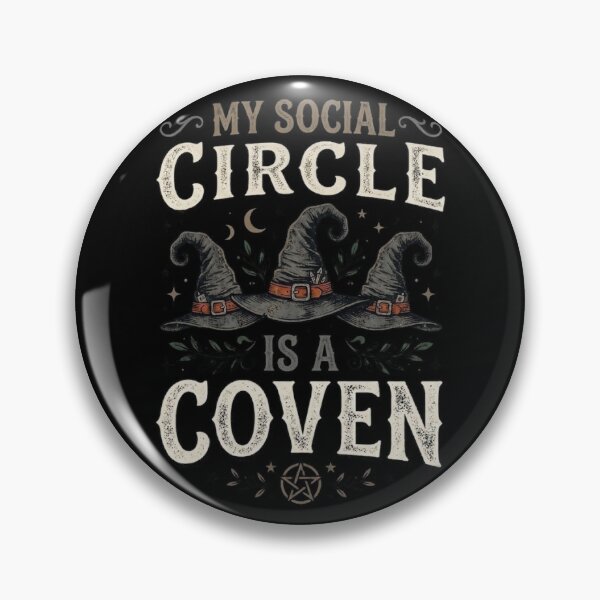 Item preview, My Social Circle Is a Coven – Witchy Halloween Occult Design designed and sold by DijaMar.