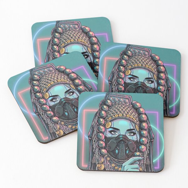 Item preview, Neo Tribal Cyberpunk Mask Graphic Art designed and sold by Clownimages.